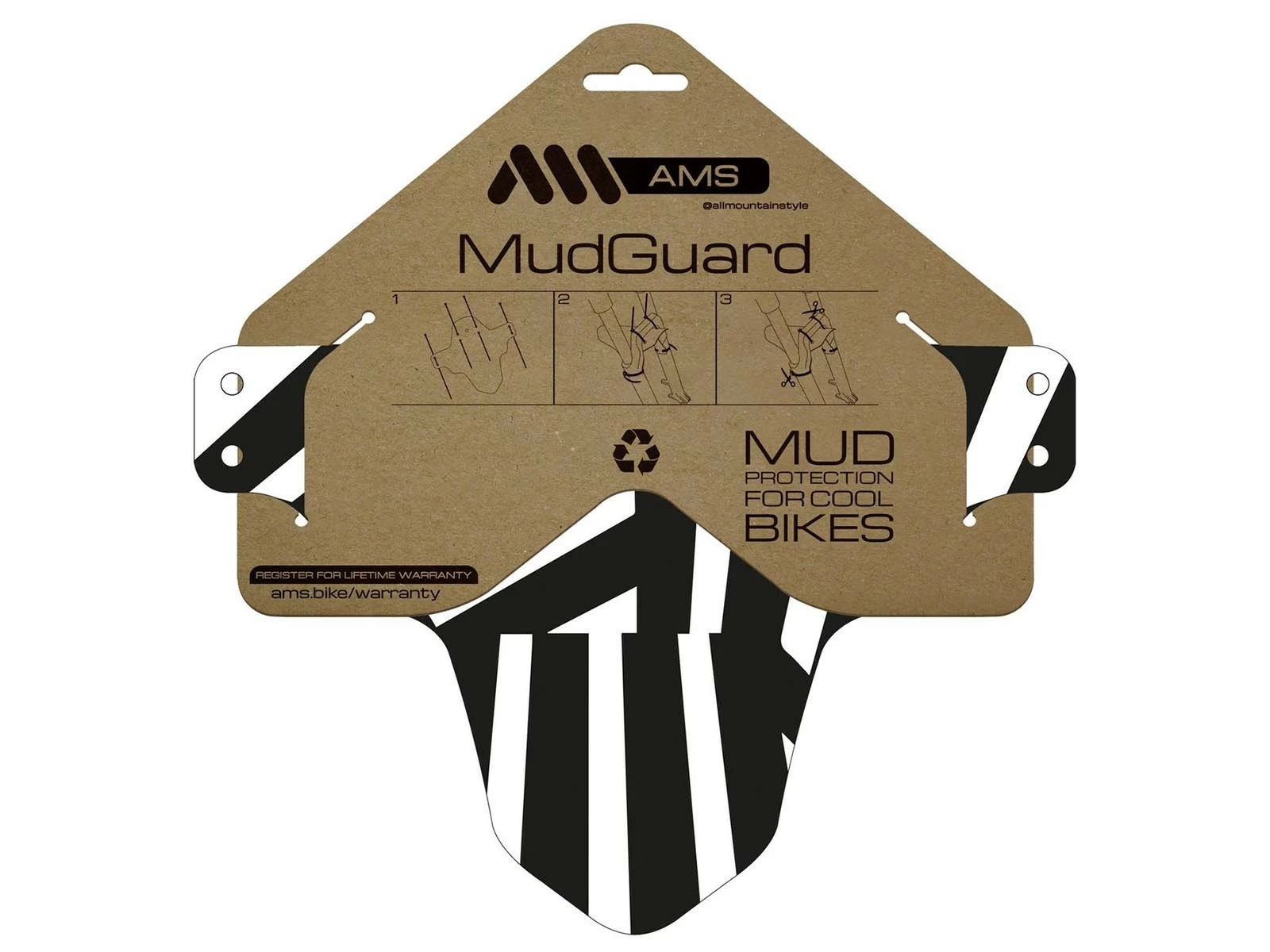 All-mountain-style AMS Garde Boue Avant Reflective Dazzle Mud Guard 1 All-mountain-style AMS Garde Boue Avant Reflective Dazzle Mud Guard