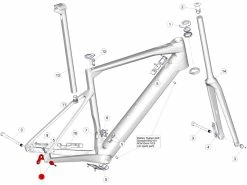 BMC Dropout 77 Patte De Dérailleur 30001756 - Roadmachine AMP MY2022
