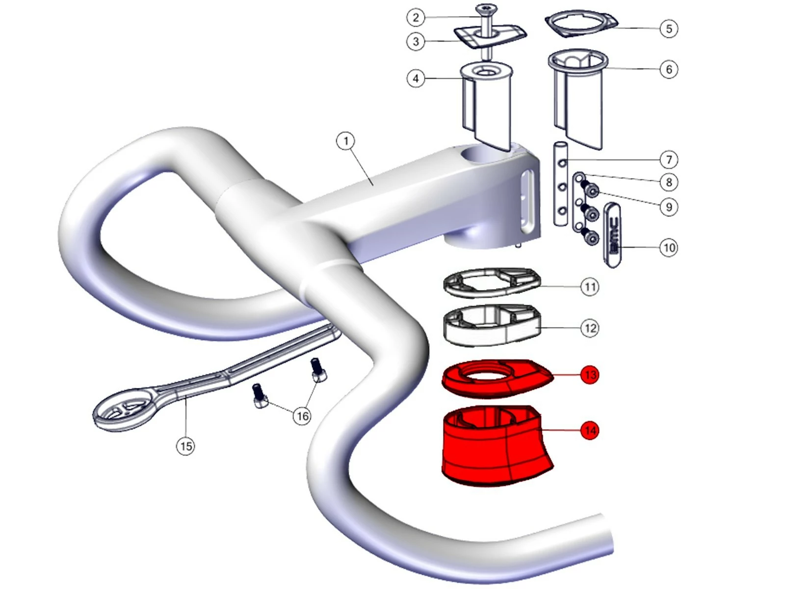 BMC Entretoises De Compatibilité 2018-2020 Pour ICS2 & ICS Carbon 30000722 3 BMC Entretoises De Compatibilité 2018-2020 Pour ICS2 & ICS Carbon 30000722 – Image 3