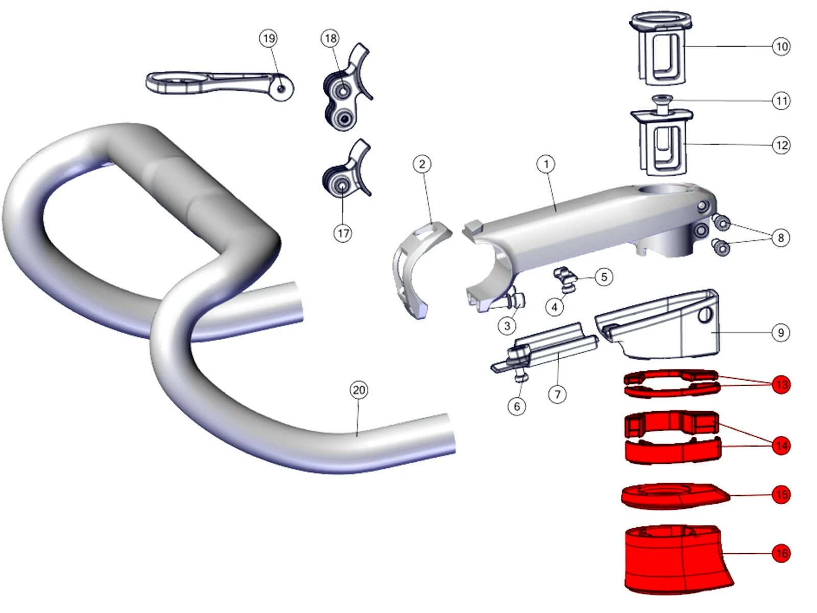 BMC Entretoises De Direction Topcone Set SLR01 (ICS2 / ICS Carbon) 3 BMC Entretoises De Direction Topcone Set SLR01 (ICS2 / ICS Carbon) – Image 3