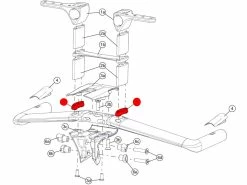 BMC Entretoises Pour Flat-Cockpit (x10 Pièces) TM01 - 300827