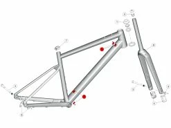 BMC Guide Câble 30 Pour URS AL / Roadmachine X AL MY2022 - 30001758