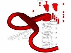 BMC ICS Carbon Aero Cockpit Red - Black - White 2023 -Pas Cher Vtt Magasin bmc ics carbon aero cockpit red black white 2023 6