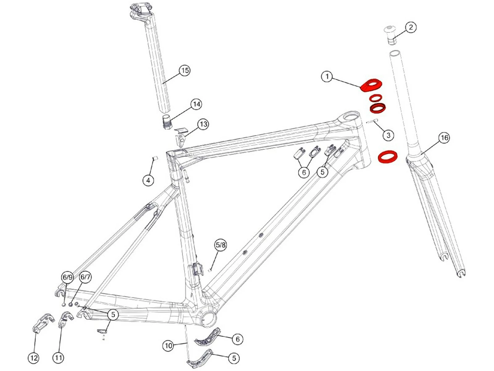 BMC Jeu De Direction Teammachine SLR01/02 MY18 - 301148 2 BMC Jeu De Direction Teammachine SLR01/02 MY18 - 301148 – Image 2