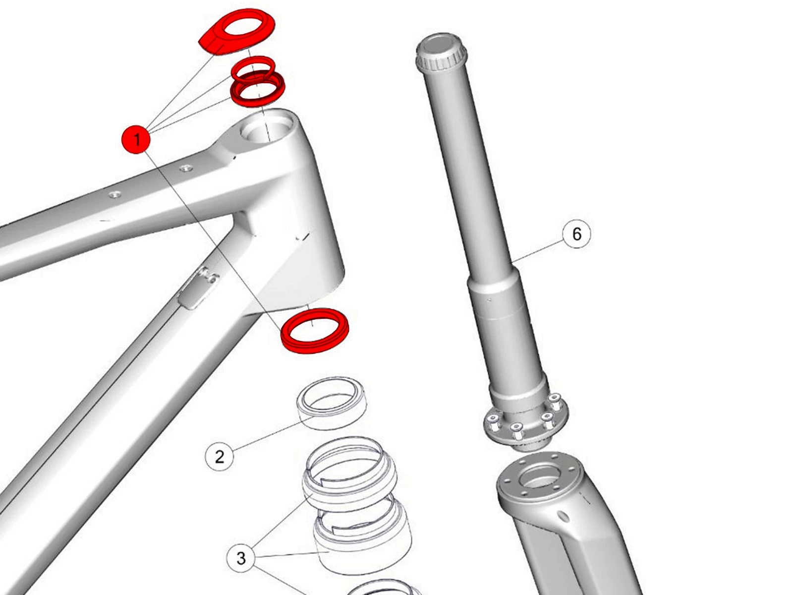 BMC Jeu De Direction URS01 Pour Fourche MTT 30002040 1 BMC Jeu De Direction URS01 Pour Fourche MTT 30002040