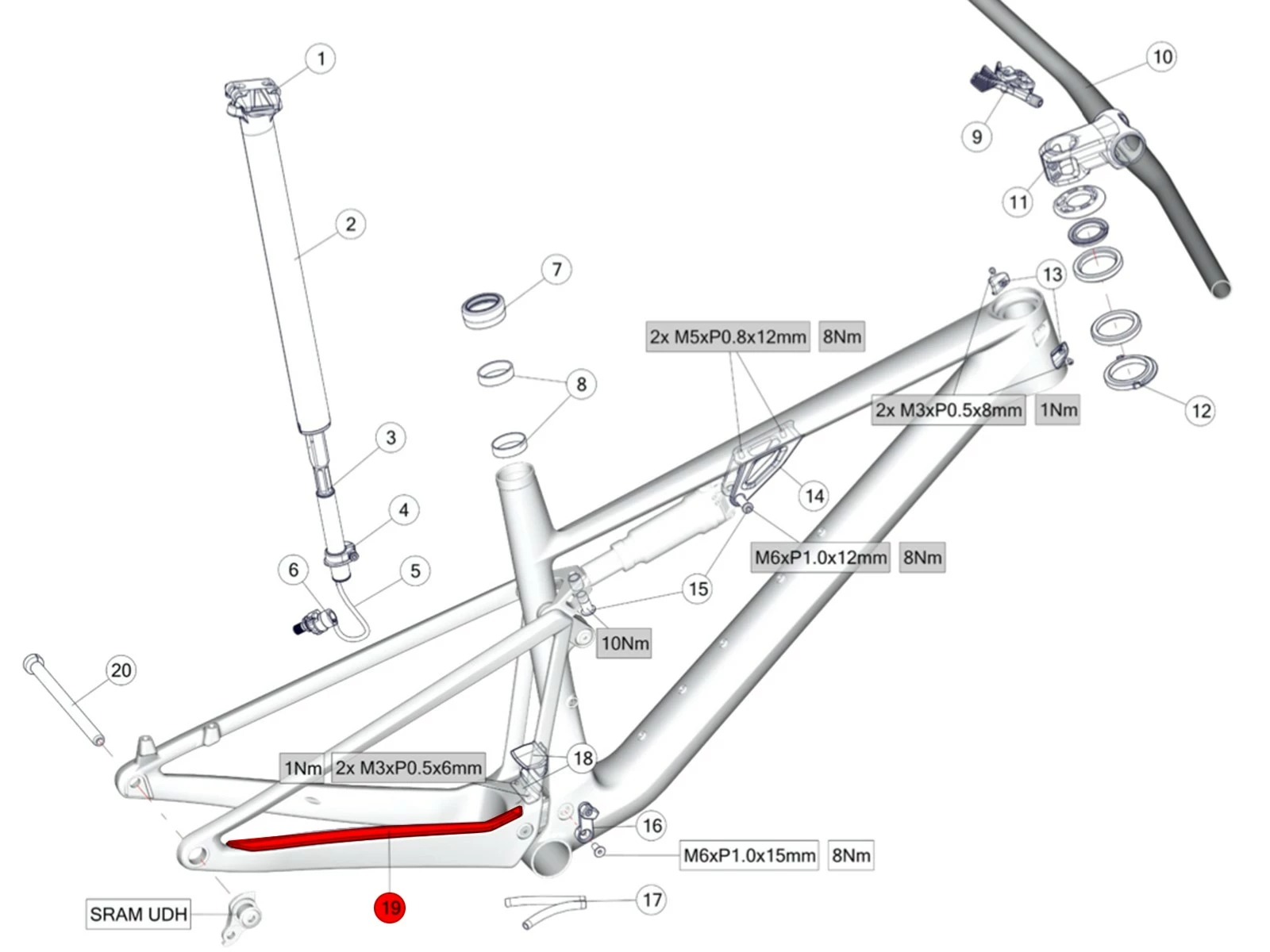 BMC Protection Base Cadre Fourstroke MY2023 - 30004137 1 BMC Protection Base Cadre Fourstroke MY2023 - 30004137