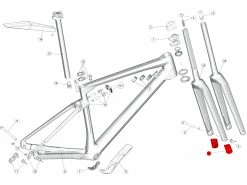 BMC Protège Fourche URS / URS01 / URS LT Dès 2022 - 30001765 -Pas Cher Vtt Magasin bmc protege fourche urs urs01 urs lt des 2022 30001765 1 2