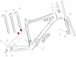 BMC Support Batterie Shimano Di2 Pour Tige Sans Mousse - 219532 -Pas Cher Vtt Magasin bmc support batterie shimano di2 pour tige sans mousse 219532 2