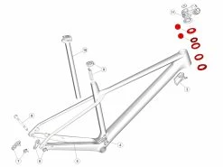 BMC Jeu De Direction Avec Topcone Pour Fourstroke 01 / Twostroke 01 - 30000703 -Pas Cher Vtt Magasin bmc topcone pour potence standard fourstroke 01 twostroke 01 30000703 2