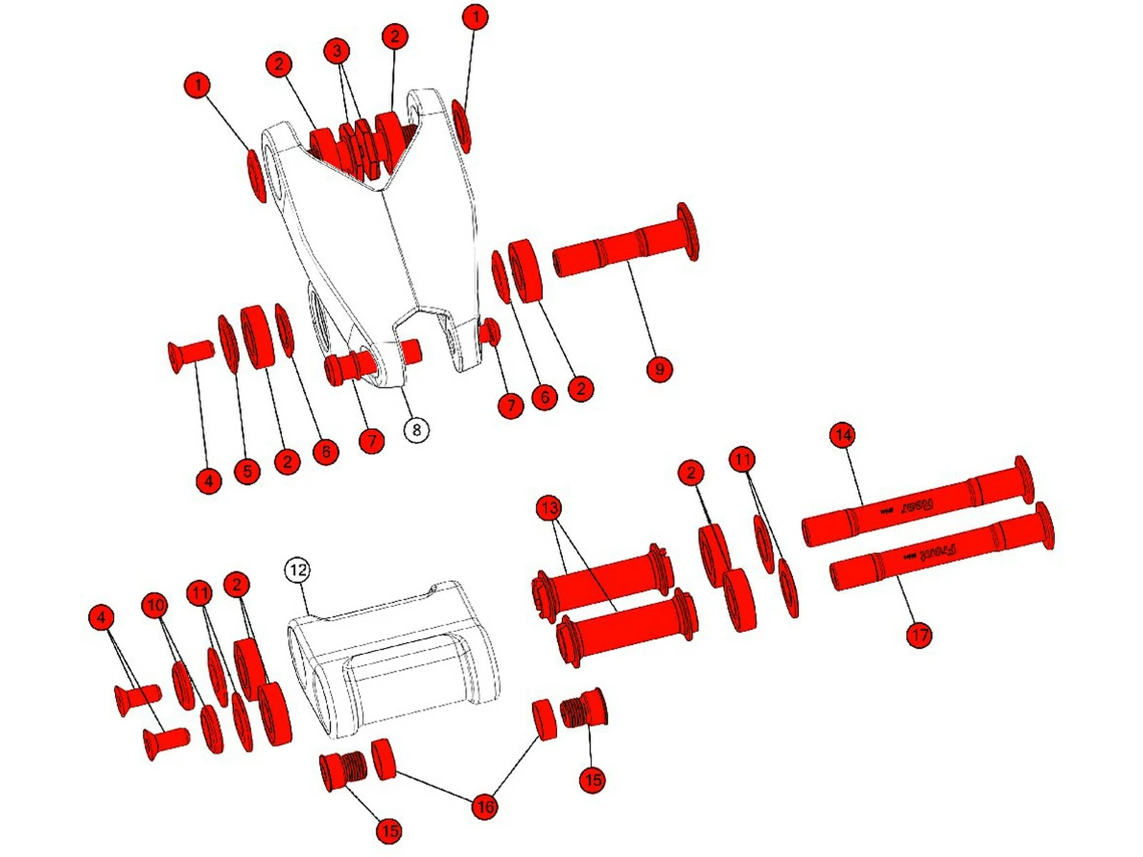 BMC Visserie De Biellette N°14 Pour Fourstroke 02 / Sportelite APS - 216081 2 BMC Visserie De Biellette N°14 Pour Fourstroke 02 / Sportelite APS - 216081 – Image 2