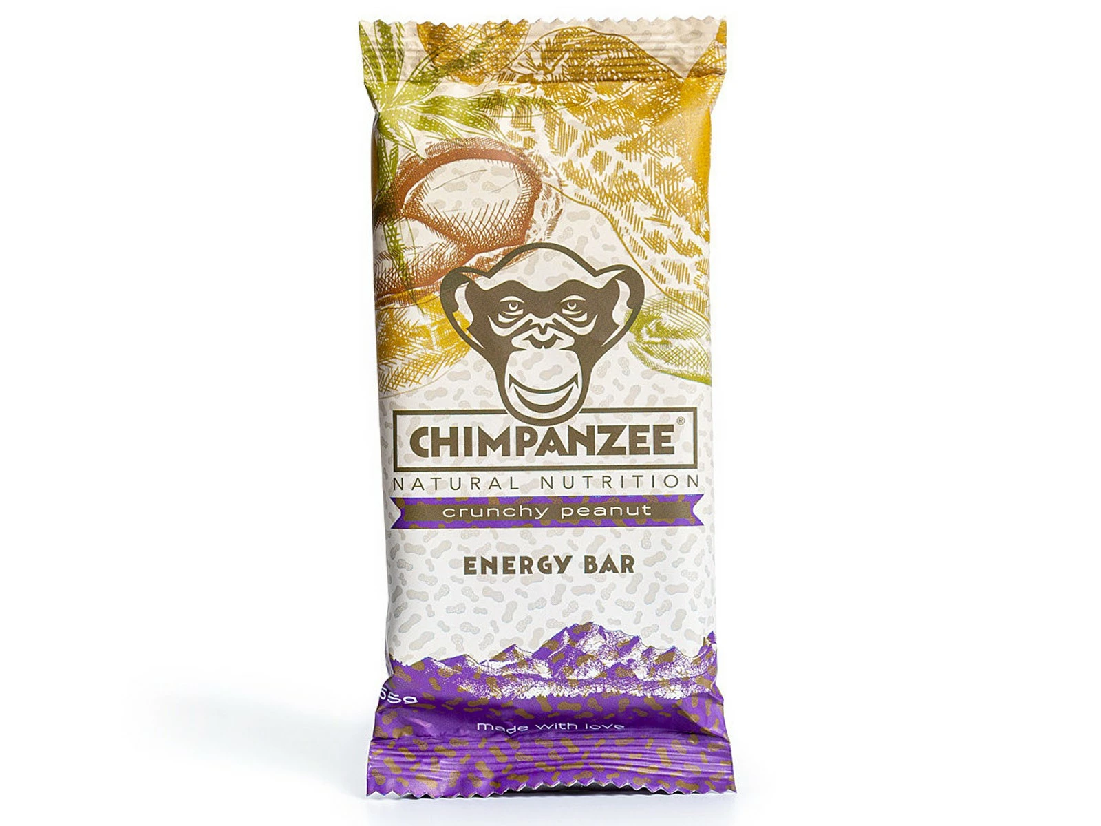 Chimpanzee Nutrition CHIMPANZEE Barre énergétique Cacahuètes - 65g 1 Chimpanzee Nutrition CHIMPANZEE Barre énergétique Cacahuètes - 65g