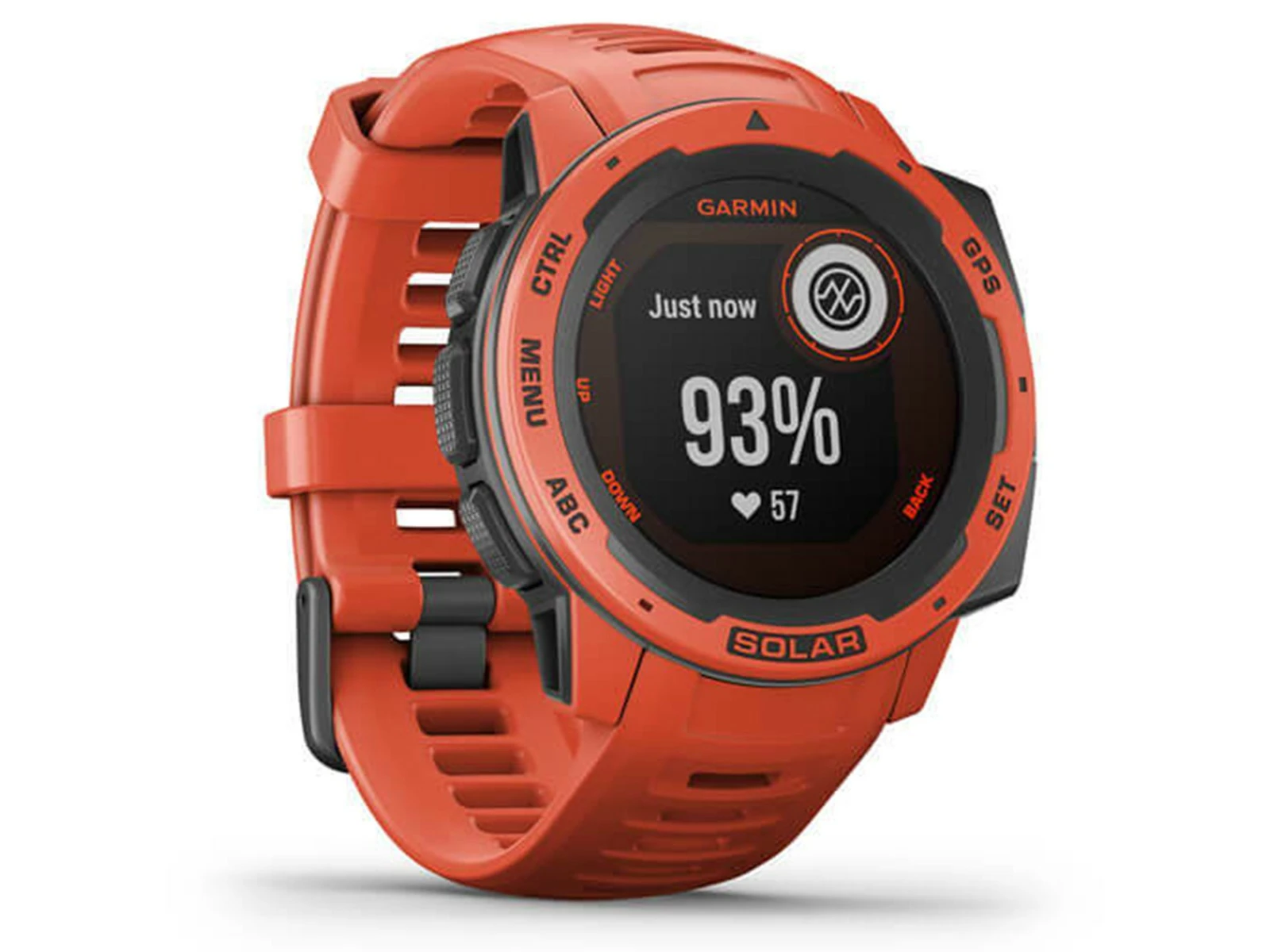 GARMIN Instinct Solar Rouge Feu Standard Edition Montre Connectée GPS 2 GARMIN Instinct Solar Rouge Feu Standard Edition Montre Connectée GPS – Image 2