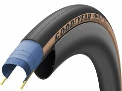 Goodyear Bicycle Tires GOODYEAR Eagle F1 SuperSport Pneu Souple Tubeless Black & Tan - 700x25c 700x28c
