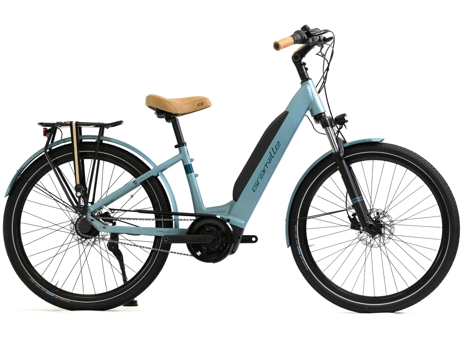 GRANVILLE E-Absolute 34 Bosch Active Line 400WH Bleu/vert 2023 1 GRANVILLE E-Absolute 34 Bosch Active Line 400WH Bleu/vert 2023