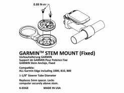 K-EDGE Support Potence Garmin -Pas Cher Vtt Magasin k edge support potence garmin 3