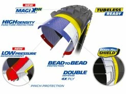 MICHELIN DH Mud Magi-X Pneu Rigide - 27,5 X 2,4 Pouces -Pas Cher Vtt Magasin michelin dh mud magi x pneu rigide 275 x 2 pouces 4