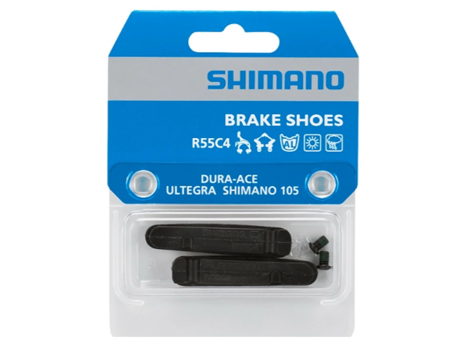 SHIMANO R55C4 Patins De Frein Dura-Ace 9000 Ultegra 105 - Aluminium 2 SHIMANO R55C4 Patins De Frein Dura-Ace 9000 Ultegra 105 - Aluminium – Image 2