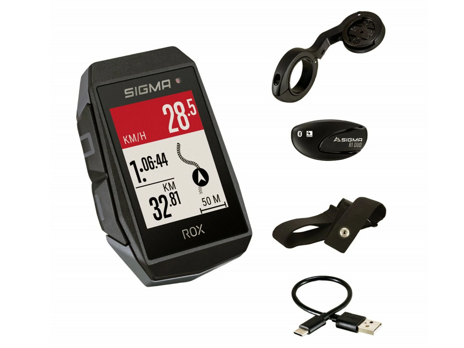 SIGMA Compteur ROX11.1 EVO GPS Noir Cardio Et Altimètre 1 SIGMA Compteur ROX11.1 EVO GPS Noir Cardio Et Altimètre
