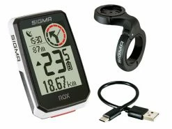 SIGMA Compteur ROX2.0 GPS Blanc Support Cintre