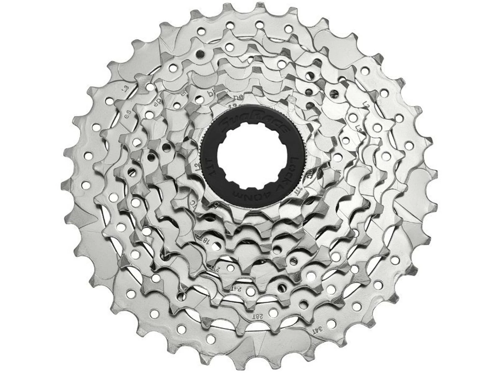 SUNRACE Cassette Shimano/Sram M66 8v 11-34 Argent 1 SUNRACE Cassette Shimano/Sram M66 8v 11-34 Argent
