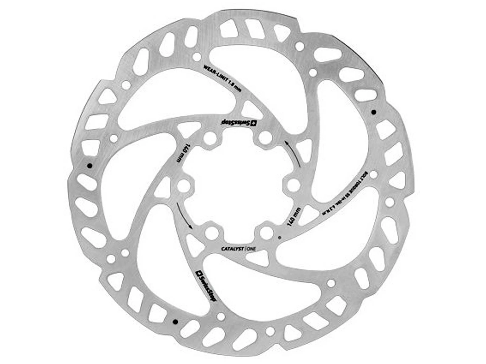 SWISSSTOP Catalyst One Disque 6 Trous 140mm 180mm 1 SWISSSTOP Catalyst One Disque 6 Trous 140mm 180mm