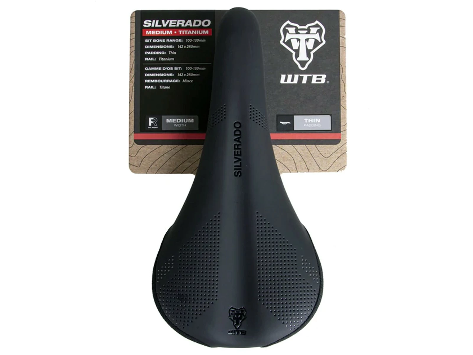 WTB Silverado Selle 135mm Et 142mm Rails Cromoly 6 WTB Silverado Selle 135mm Et 142mm Rails Cromoly – Image 6